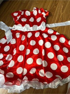 Red and White Polka Dot Halloween Dress for Kids
